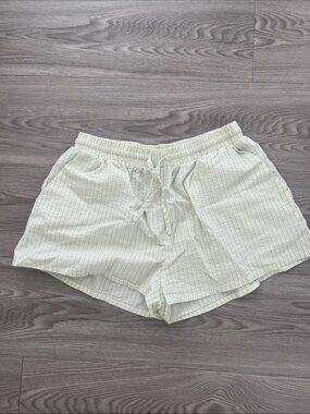Forever 21 Green Striped Women's Drawstring Shorts